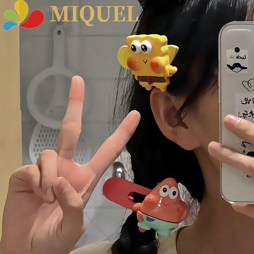 Kẹp Tóc Mỏ Vịt Họa Tiết Hoạt Hình Phong Cách Retro Đơn Giản Cho Nữ