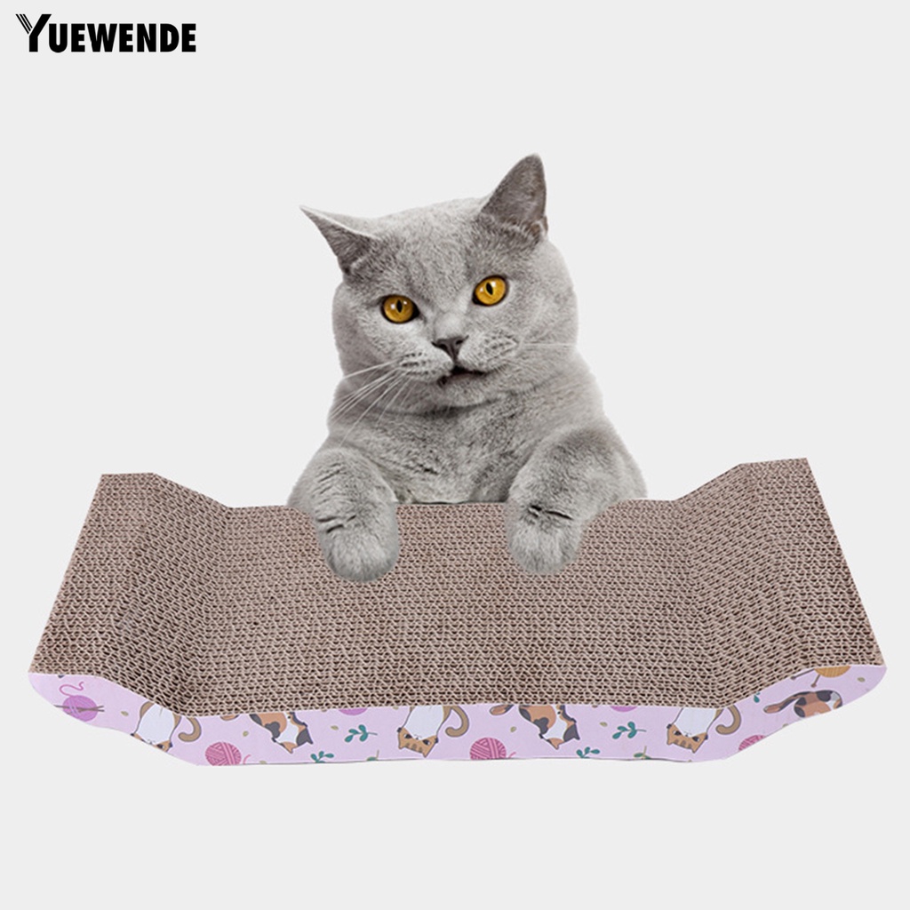 Yq.e Bảng Cào Móng Dày Dặn In Nhiều Kiểu Dáng Đáng Yêu Chống Liếm Vết Nứt Cho Mèo Cưng