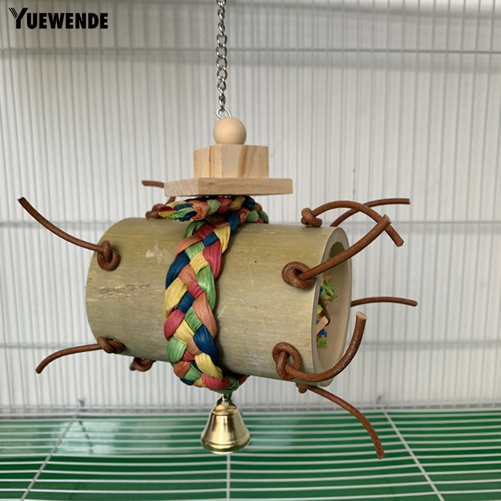 Đồ Chơi Kính Vạn Hoa Bằng Tre Chống Trầy Xước Vui Nhộn Cho Vẹt