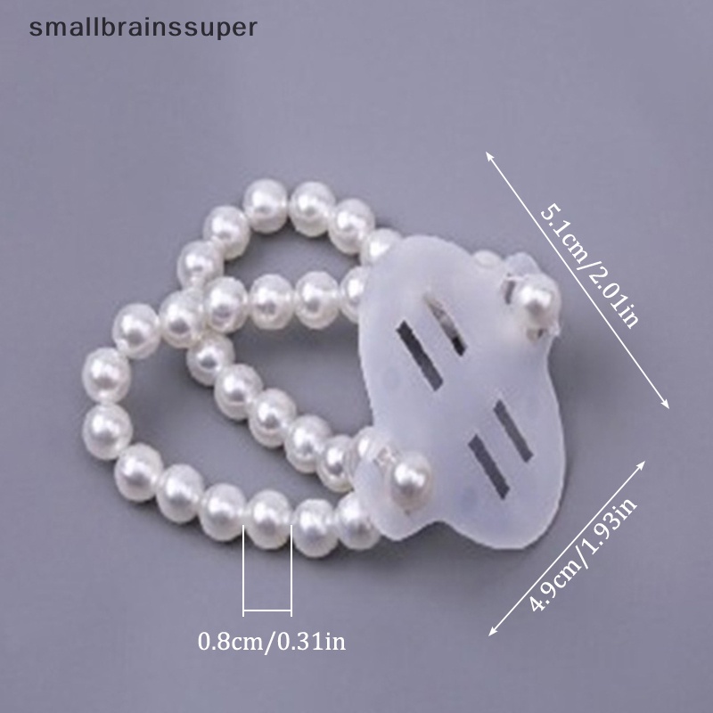 Set 2 Vòng Tay Hạt Ngọc Trai Co Giãn Làm Đồ Thủ Công DIY Cho Đám Cưới / Prom SBS