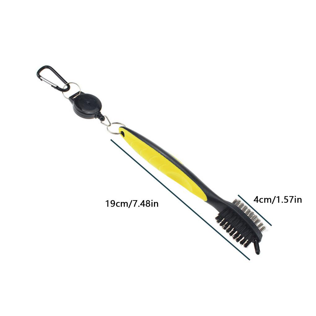 Móc Khóa Thiết Kế Dạng Bàn Chải Đánh Golf Hai Mặt Có Thể Thu Vào Màu Xám