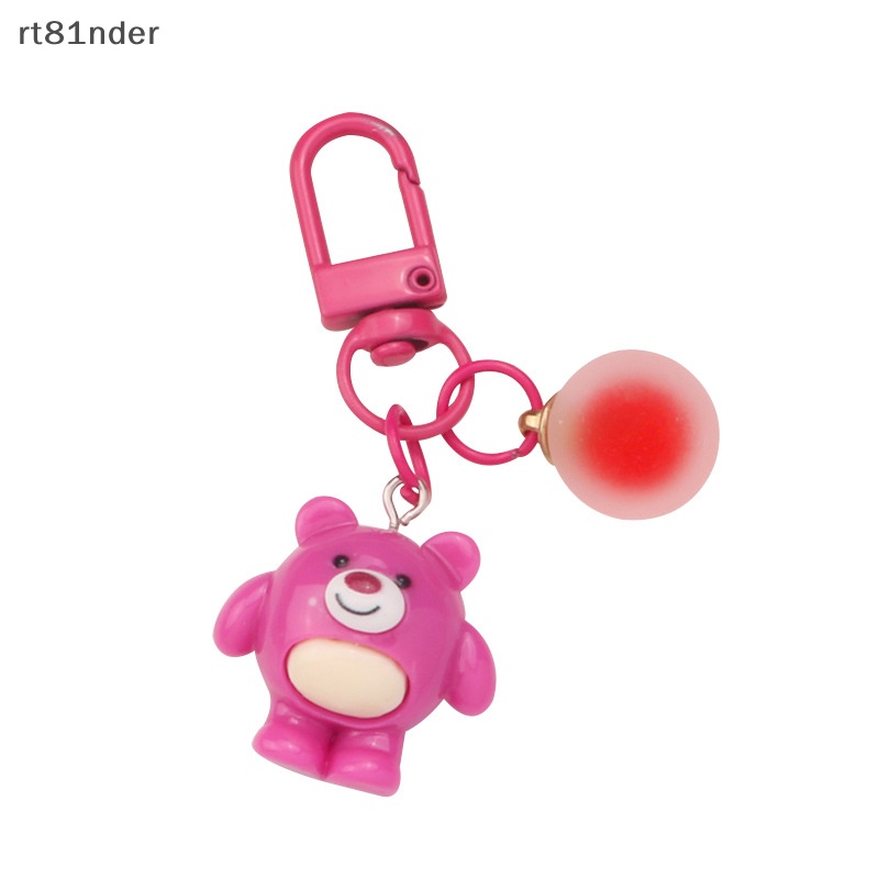 Rt Móc Khóa Quả Cầu Nhựa Resin Hình Búp Bê 3D Nhiều Màu Dễ Thương