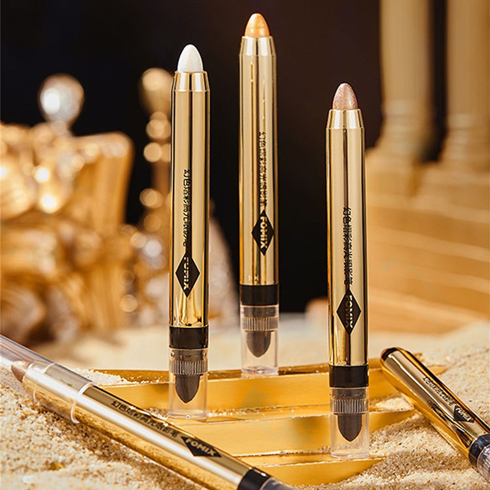 Thỏi phấn mắt hai đầu FOMIX 6 màu tùy chọn trang điểm mắt khói