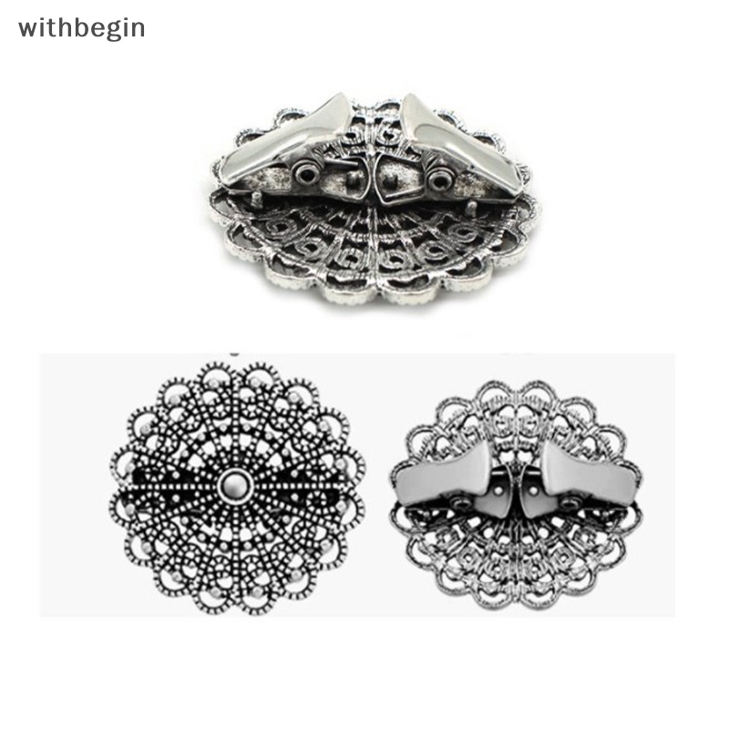 Ghim Cài Áo Hình Tròn Họa Tiết Hoa Phong Cách Vintage Thời Trang Cho Nữ