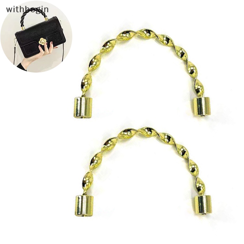 1 Tay Cầm Kim Loại Dạng Xoắn DIY Cho Túi Xách