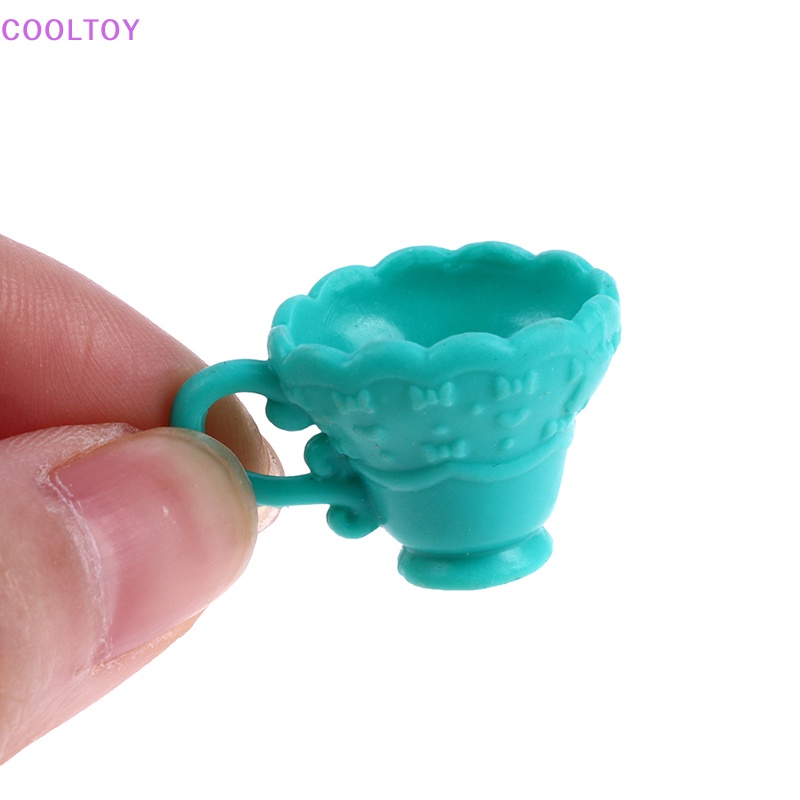 Set 4 Ly Cà Phê Mini Tỉ Lệ 1: 12 Dùng Để Trang Trí Nhà Búp Bê