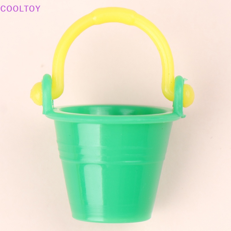 Set 2 Xô Nước Mini Tỉ Lệ 1 / 12 Trang Trí Nhà Búp Bê