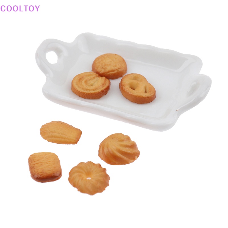 Cooltoy Bộ Ấm Tách Uống Cà Phê Bánh Macaroon Bằng Gốm Trang Trí Nhà Búp Bê