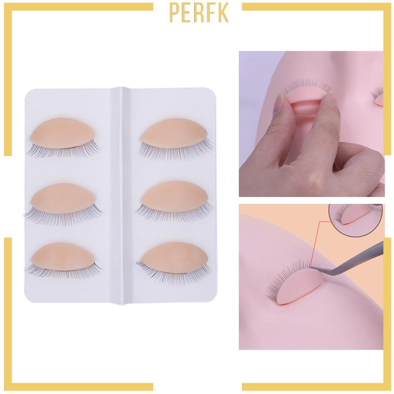 Set 6 Miếng Dán Kích Mí Giả Có Thể Tháo Rời Hỗ Trợ Luyện Tập Trang Điểm Lông Mi