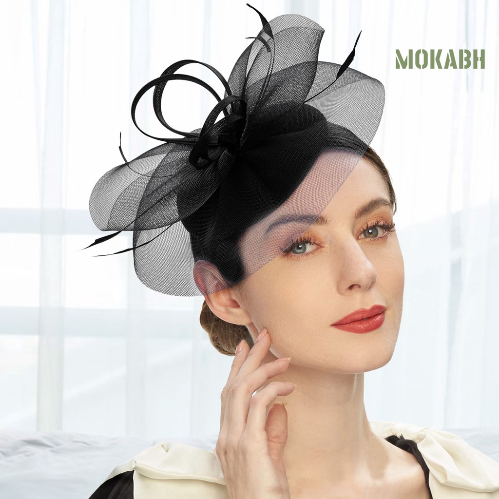 [Mokabh] Cài Tóc Đính Nơ Nhiều Màu Sắc Bắt Mắt Ngọt Ngào Phù Hợp Với Đám Cưới Cho Nữ