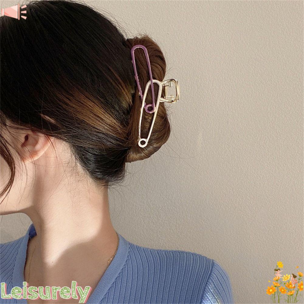 Kẹp Tóc Móng Vuốt Có Răng Cá Mập Bằng Kim Loại