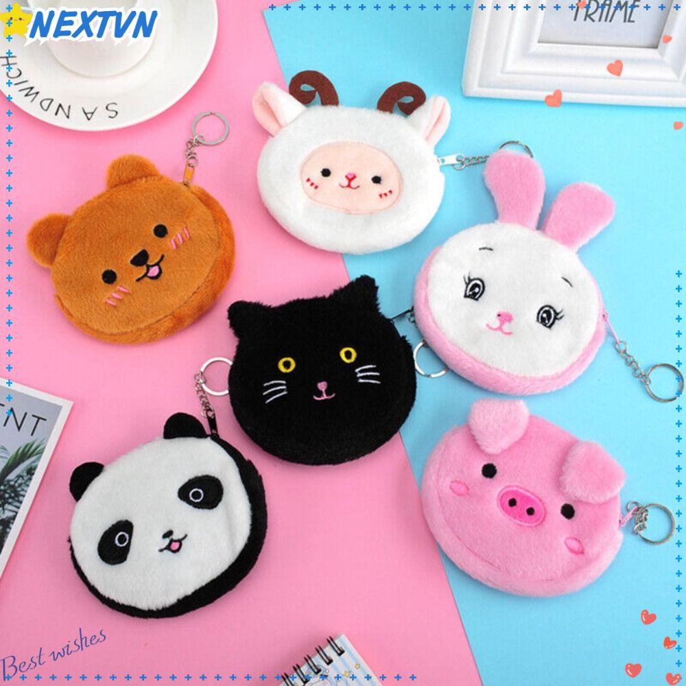 Ví Đựng Tiền Xu / Tai Nghe Mini Họa Tiết Hoạt Hình Dễ Thương Ốp