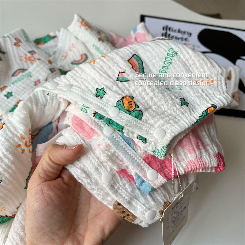 Bộ Body Cho Bé Trai Bộ Body Cho Bé Sơ Sinh Jum Cho Bé Gái Áo Liền Quần Tay Dài Bằng Cotton In Họa Tiết Hoạt Hình Động Vật Dễ Thương Thời Trang Mùa Hè Cho Bé Sơ Sinh