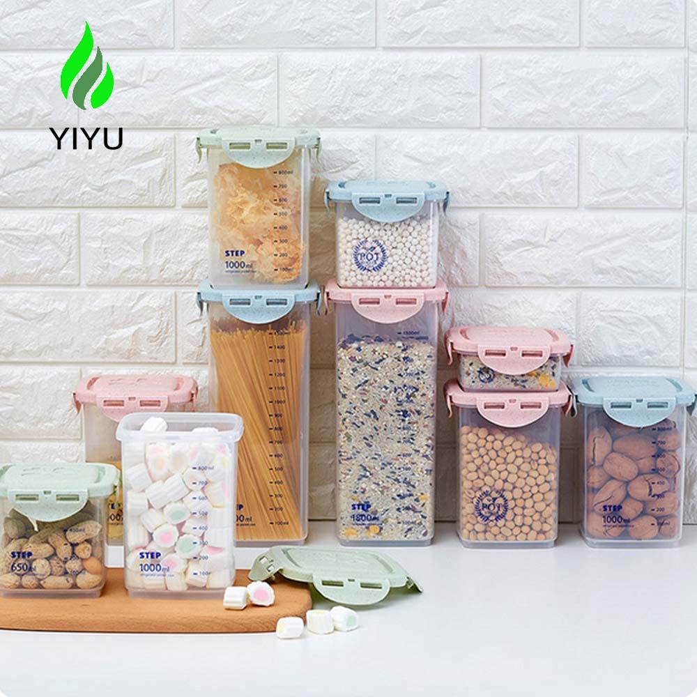 Hộp Đựng Thực Phẩm Mì Có Thang Đo Trong Suốt