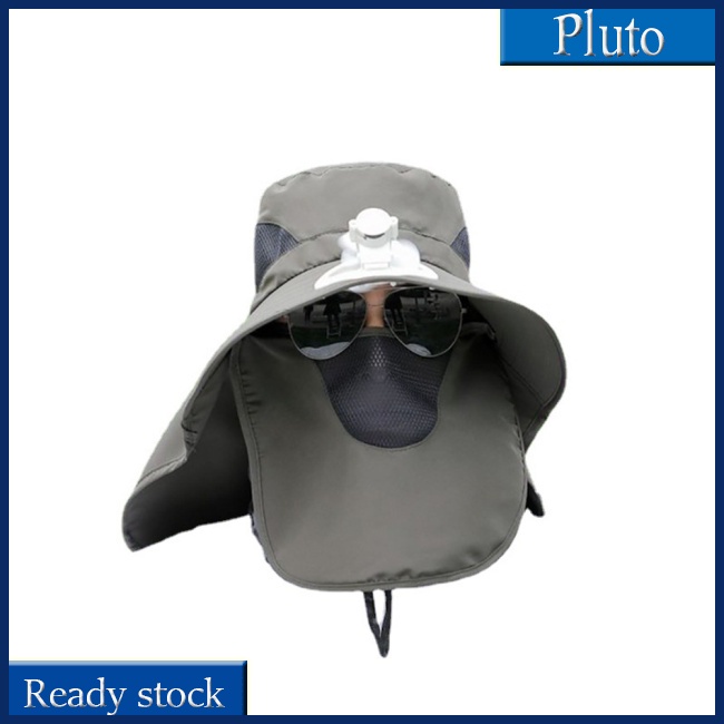 Mũ Câu Cá Chống Nắng Mùa Hè Có Quạt Lưới Thoáng Khí Bảo Vệ Cổ Và Mặt Mới Cho Nam Khi Đi Câu Cá Leo Núi