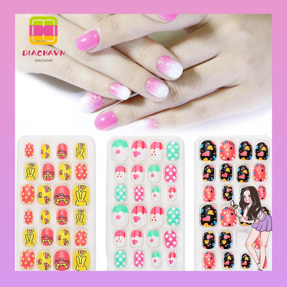 Set 24 Móng Tay Giả Có Thể Tháo Rời Và Tái Sử Dụng