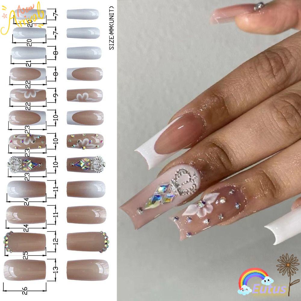 Bộ 24 Móng Tay Giả Che Phủ Toàn Diện DIY