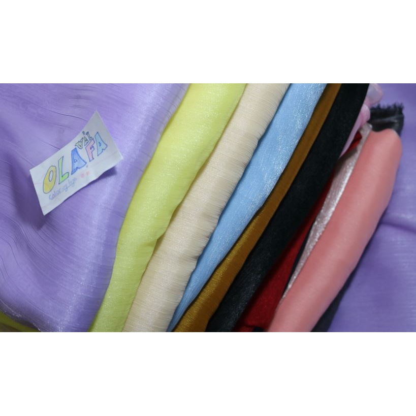 Hot trend 2023_Vải voan tơ xước ánh nhiều màu