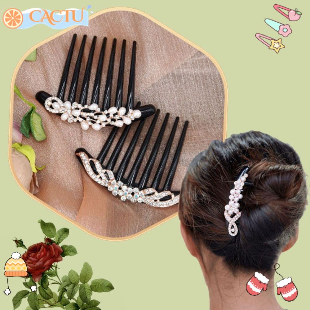 Bộ 2 Kẹp Tóc Bằng Acrylic Dành Cho Cô Dâu Ngày Cưới