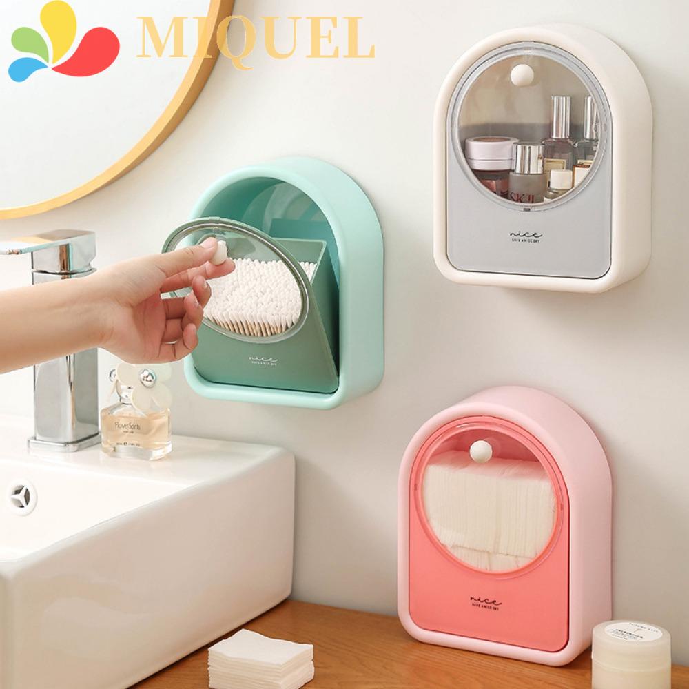 Hộp Đựng Son Môi Sức Chứa Lớn Có Dải Dán Chống Bụi Bằng Nhựa Cho Phòng Tắm