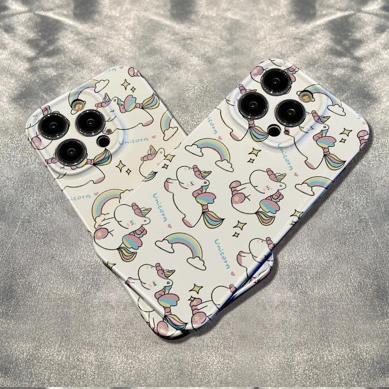 Ốp Điện Thoại Dẻo Họa Tiết Hoạt Hình Ngựa Pony Dễ Thương Chống Sốc Cho iPhone12 13max 6Splus 78 11 AIJR 14pro
