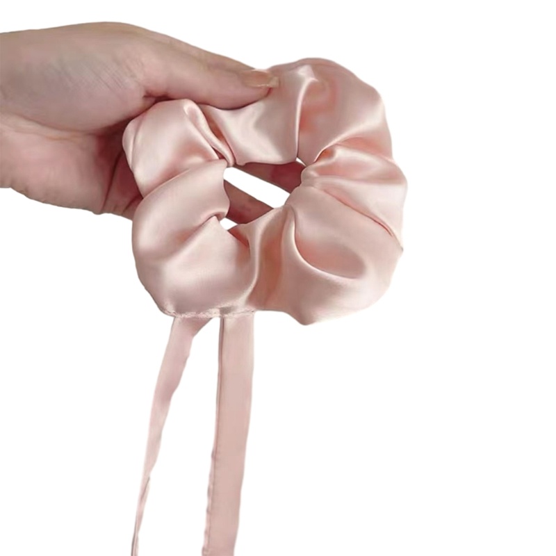 Dây Buộc Tóc Co Giãn Đính Nơ Ruy Băng Dài Cho Nữ Giá Đỡ