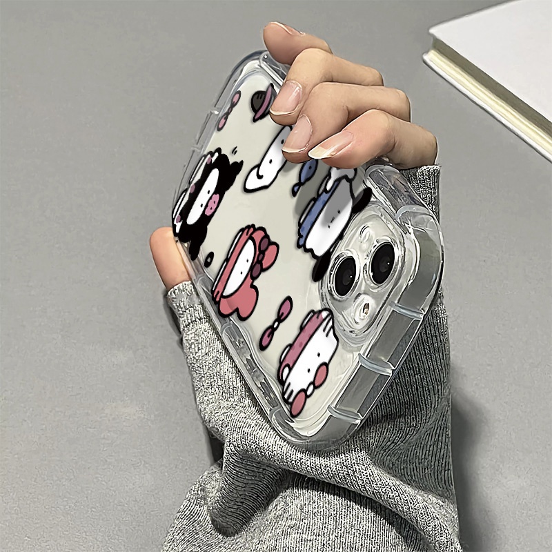 Ốp Điện Thoại Silicon Mềm Trong Suốt Chống Sốc Họa Tiết Dễ Thương Cho IPhone 14 13 12 11 Pro Max XS X XR 8 + 7 Plus