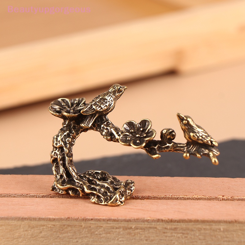 Mô Hình Cây Mận / Chim Bằng Đồng Nguyên Chất Độc Đáo Trang Trí Nhà Cửa