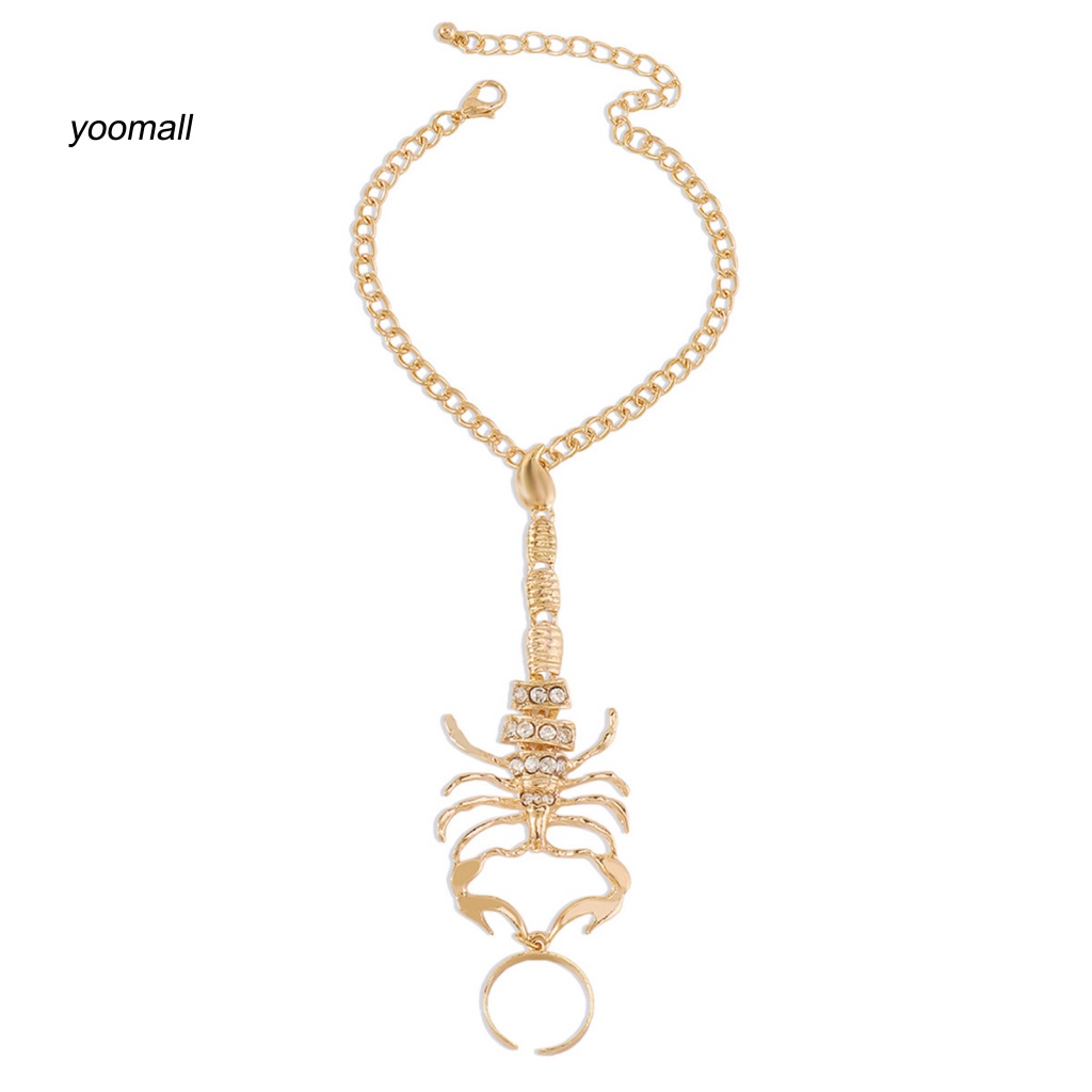 Yo / Vòng Tay Nối Hình Động Vật Đính Đá Zircon Giả Mạ Điện Không Phai Màu Trang Trí Tiệc Tùng Cho Nữ