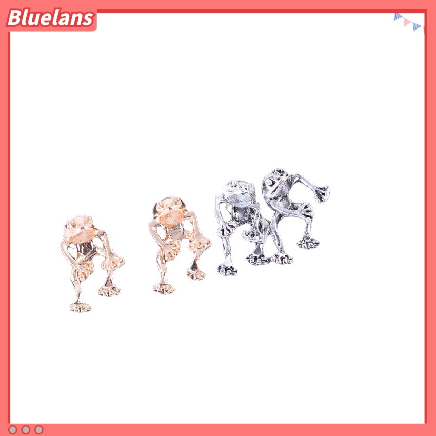 [BLS] Bông Tai Bạc Hình Ếch Phong Cách Retro Âu Mỹ Cổ Điển Thời Trang Punk Cá Tính Dành Cho Nữ