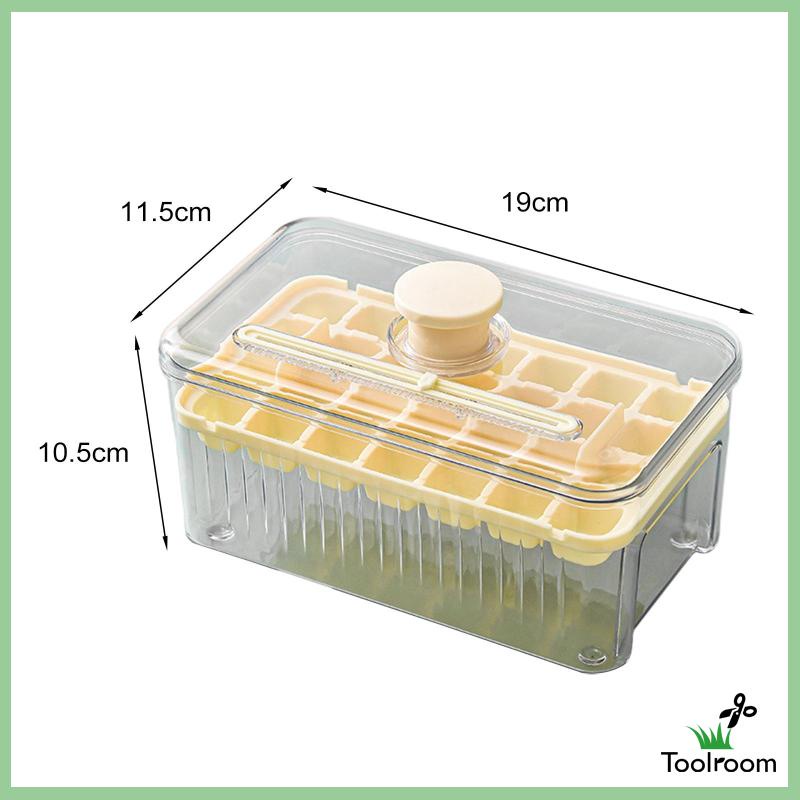 Khay Làm Đá Viên Dạng Nhấn Tiết Kiệm Không Gian Có Thể Tái Sử Dụng