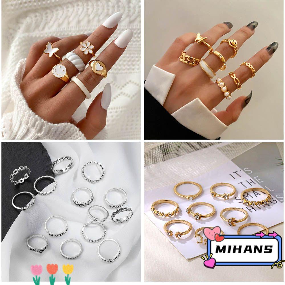 Bộ Nhẫn Thời Trang Phong Cách Vintage Dành Cho Nữ