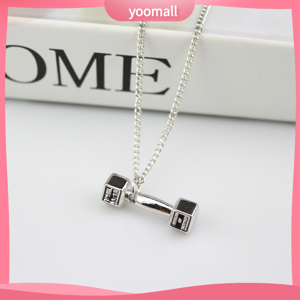 Vòng cổ Mặt Hình Quả Tạ Cá Tính Cho Nam Nữ