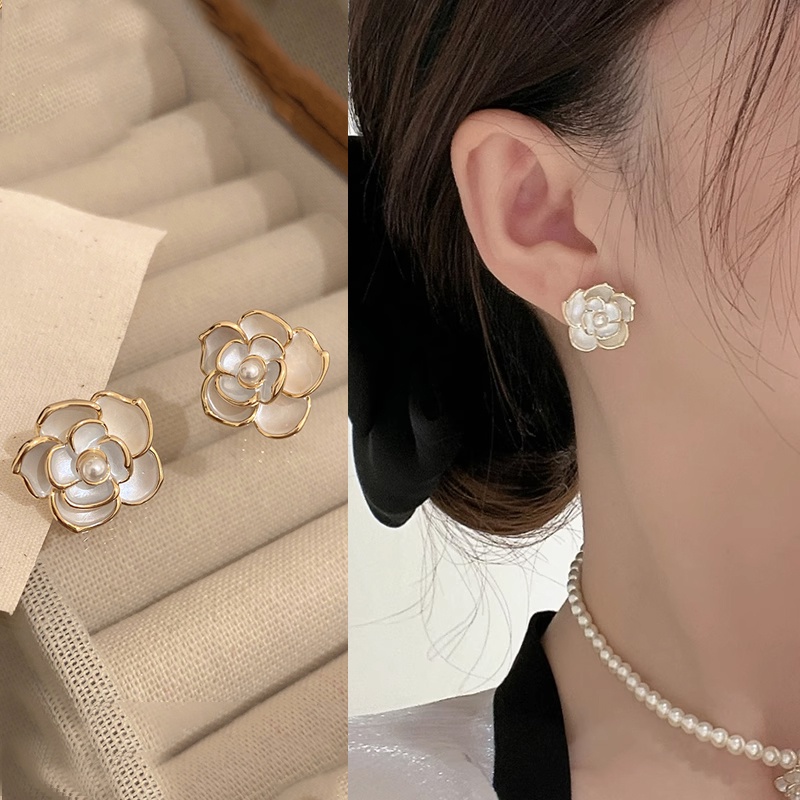 Bông Tai Mạ Bạc 925 Kiểu Hàn Quốc Ngọt Ngào Cho Nữ