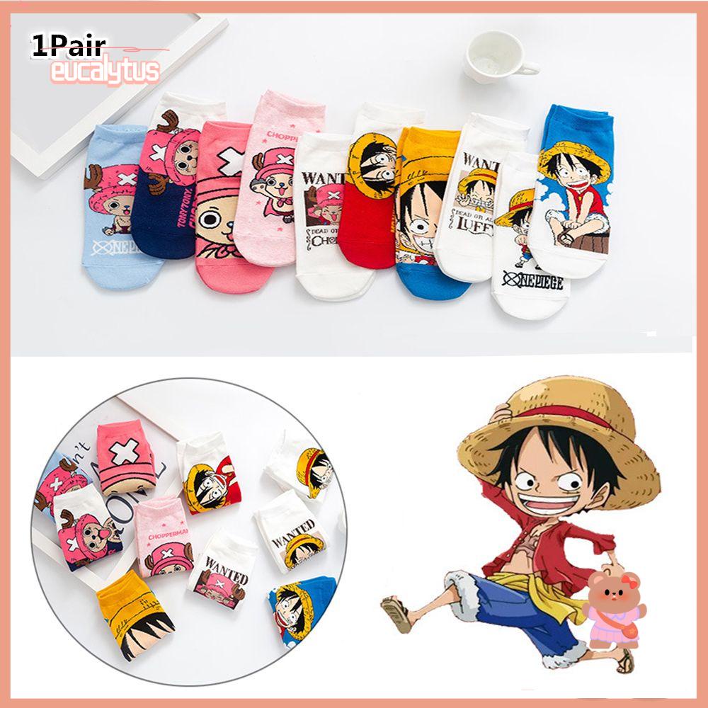 EUTUS 1 Đôi Tất Ngắn In Hình Luffy Chopper 10 Kiểu Thời Trang