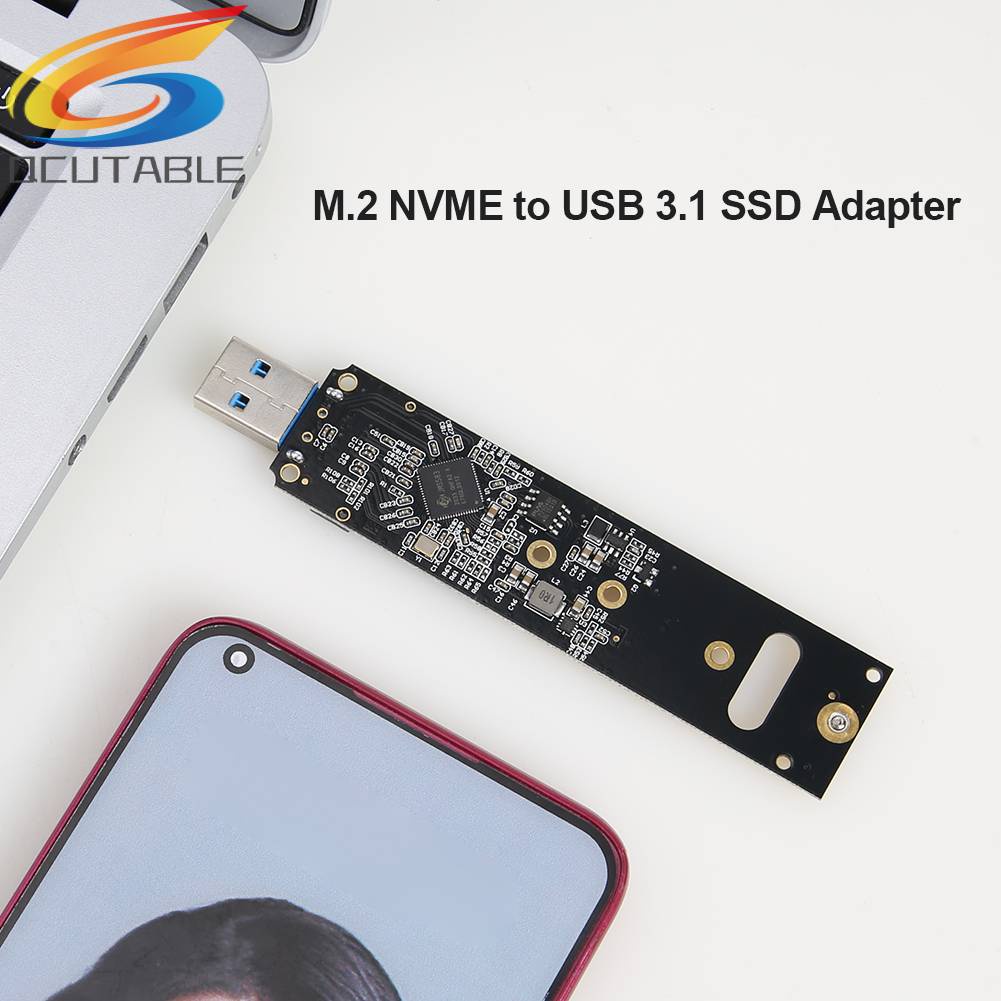 Thẻ Chuyển Đổi NVMe Sang USB 10Gbps M.2 M Key SSD Sang USB 3.1 Gen 2 Type A