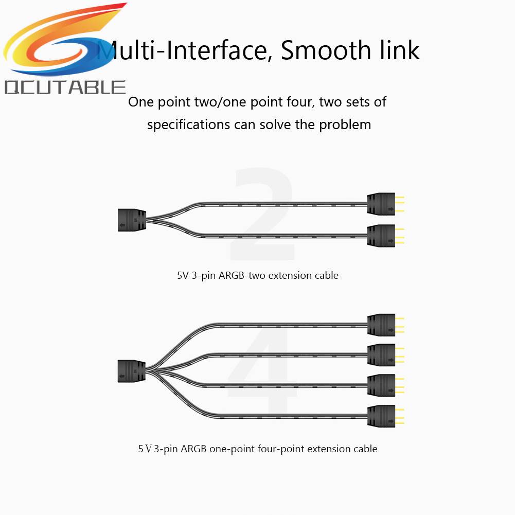 Dây Cáp Chia Cổng Quạt 5V 3Pin Cho Bo Mạch Chủ