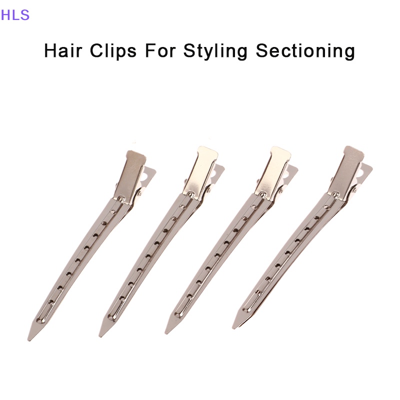 Set 10 Kẹp Tóc Tạo Kiểu DIY Bằng Kim Loại Chuyên Dụng Cho Salon