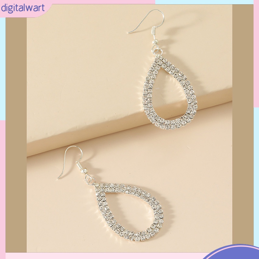 Đôi Bông Tai Dáng Dài Đính Đá Thời Trang Cho Nữ