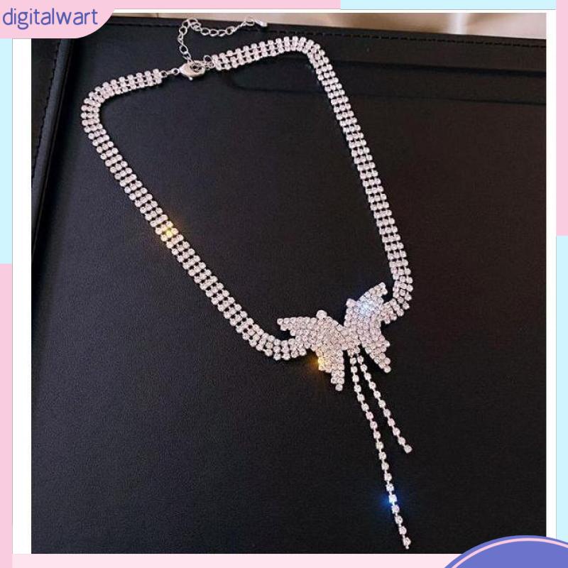 Vòng cổ Mặt Hình Bướm Đính Đá Thời Trang Dành Cho Nữ