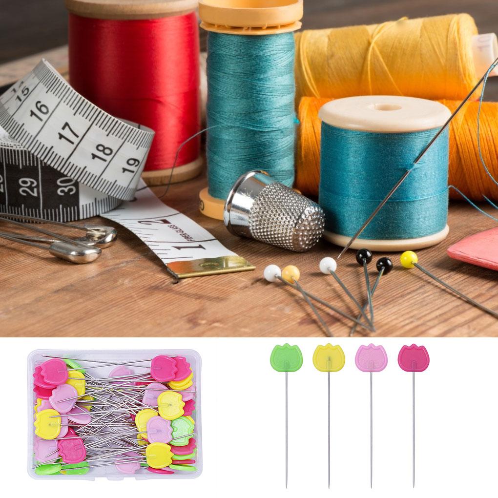 Ghim Đầu Phẳng Thêu Hoa Trang Trí Quần Áo DIY