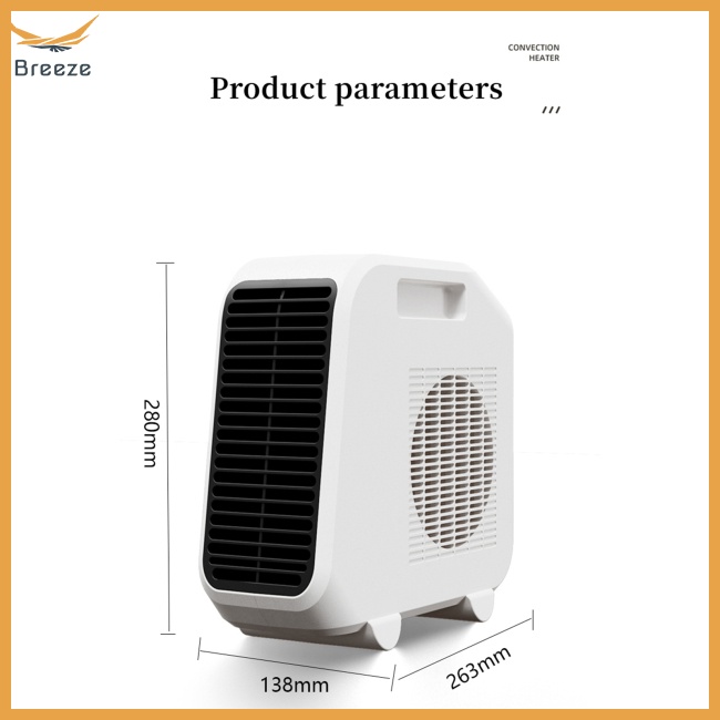 Quạt Sưởi Ấm 1800w Di Động Bảo Vệ Không Gây Tiếng Ồn Cho Phòng Khách / Phòng Ngủ