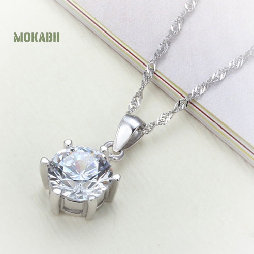 [Mok Abh] Set Vòng cổ Và Bông Tai Đính Đá Zircon