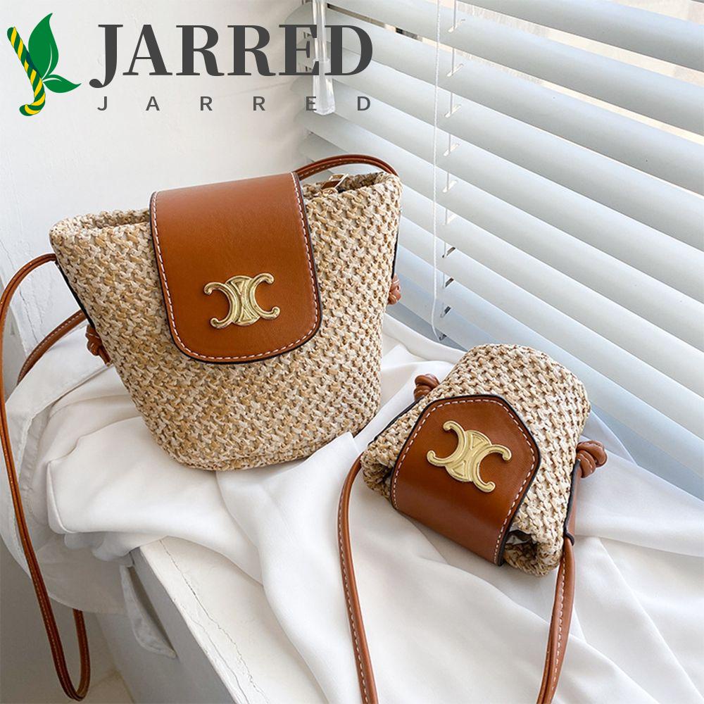 JARRED Túi Cói Đeo Chéo Da PU Thời Trang Cho Nữ