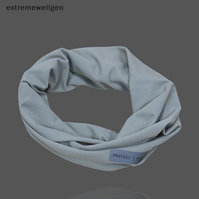 [Cực Tốt] Khăn Choàng Cổ Bandana Lụa Lạnh Bảo Vệ Mặt Chống Tia UV Thể Thao Thoáng Khí Đi Bộ Đường Dài LLF