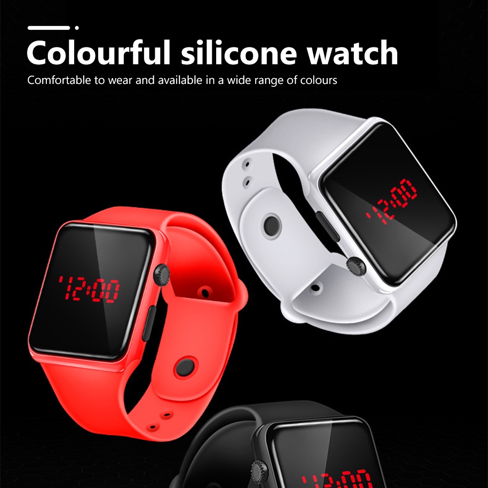 Đồng Hồ Điện Tử Thông Minh Dây Silicone Cho Bé