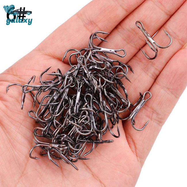 Galaxy Set 100 Lưỡi Câu Cá Bằng Thép Carbon Cao Cấp Kèm Hộp Trong Suốt