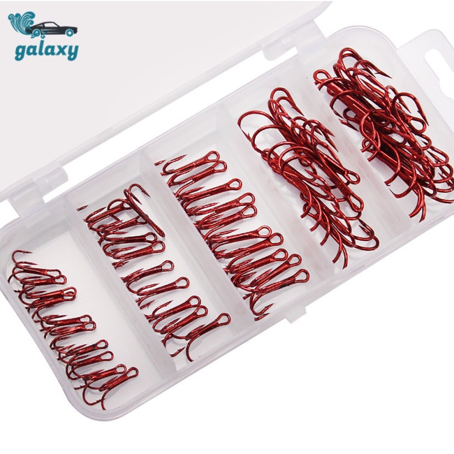 Galaxy Set 50 Lưỡi Câu Cá Bằng Thép Carbon Chất Lượng Cao #2 #4 #6 #8 #Set 10 Phụ Kiện Câu Cá Chuyên Dụng Chất Lượng Cao