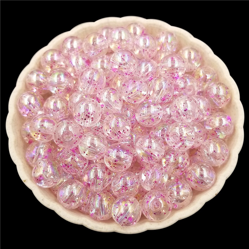 Bộ 20 Hạt Xâu Chuỗi Bằng Acrylic 8mm Hình Ngôi Sao