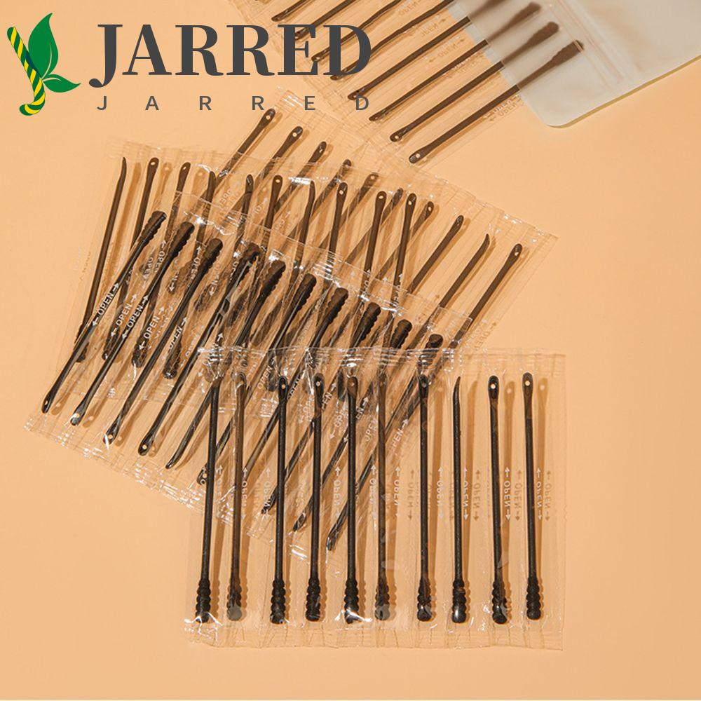 JARRED Hộp Tăm Bông Cotton Màu Đen Dùng Một Lần Chăm Sóc Sức Khỏe